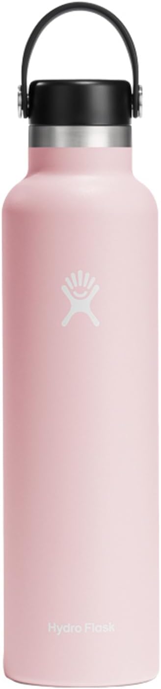 Hydro Flask Stainless Steel Standard Mouth Water Bottle with Flex Cap and Double-Wall Vacuum Insulation