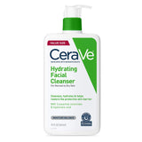 Cerave Hydrating Facial Cleanser | Moisturizing Face Wash for Dry Skin | Hyaluronic Acid + Ceramides + Glycerin | Hydrating Cleanser for Normal to Dry Skin | National Eczema Association Certified