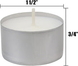 Stonebriar 200 Count White Unscented Smokeless Long Burning Tea Light Candles with 6-7 Hour Burn Time