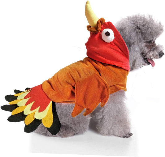 BWOGUE Turkey Dog Costume Thanksgiving Apparel Pet Costume for Dogs and Cats