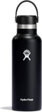 Hydro Flask Stainless Steel Standard Mouth Water Bottle with Flex Cap and Double-Wall Vacuum Insulation