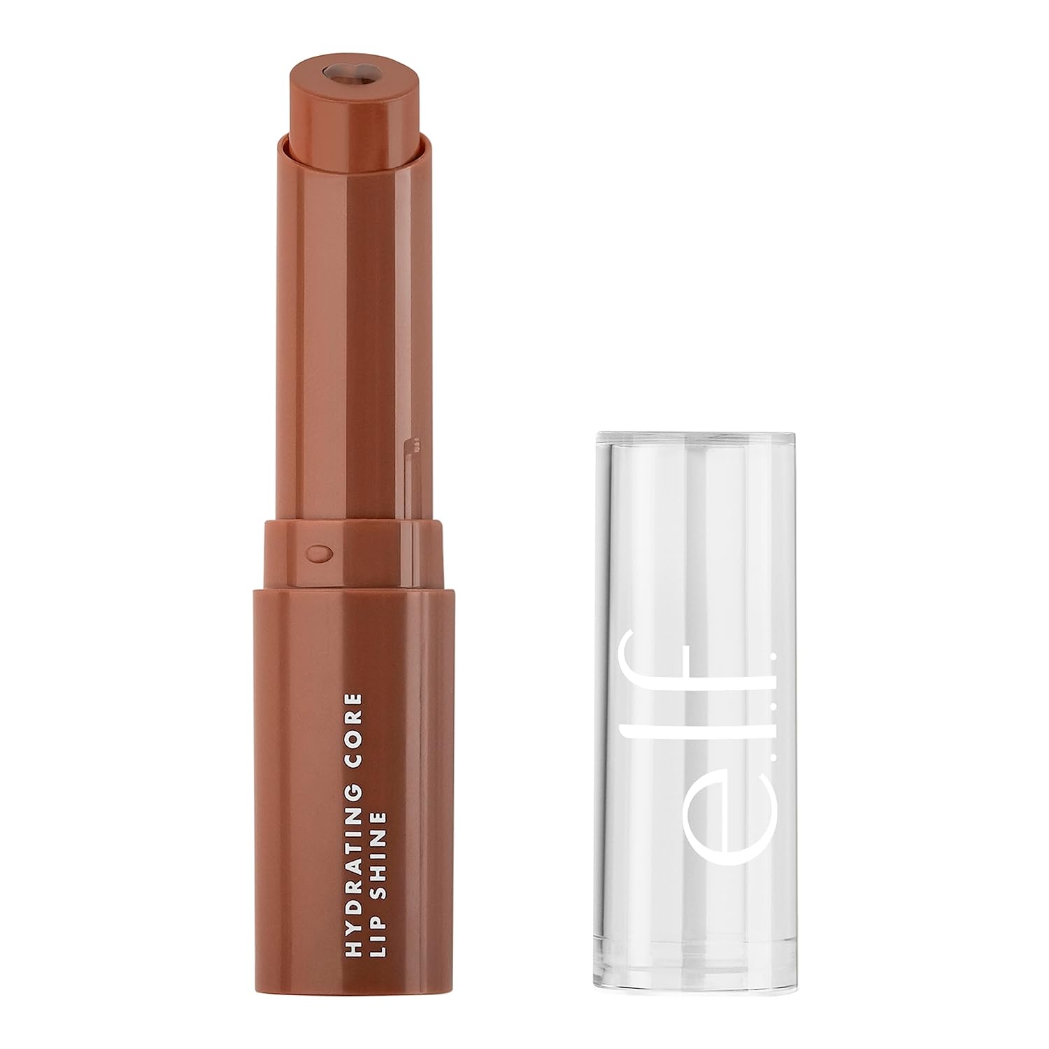 E.L.F. Hydrating Core Lip Shine, Conditioning & Nourishing Lip Balm, Sheer Color Tinted Chapstick, Ecstatic, 0.09 Oz