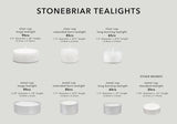 Stonebriar 200 Count White Unscented Smokeless Long Burning Tea Light Candles with 6-7 Hour Burn Time