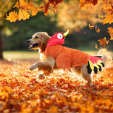 BWOGUE Turkey Dog Costume Thanksgiving Apparel Pet Costume for Dogs and Cats