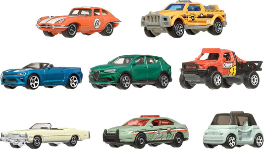 Matchbox Toy Cars or Trucks 8-Pack, Set of 8 Die-Cast 1:64 Scale Vehicles, Themed Multipack, Including 1 Exclusive (Styles May Vary)