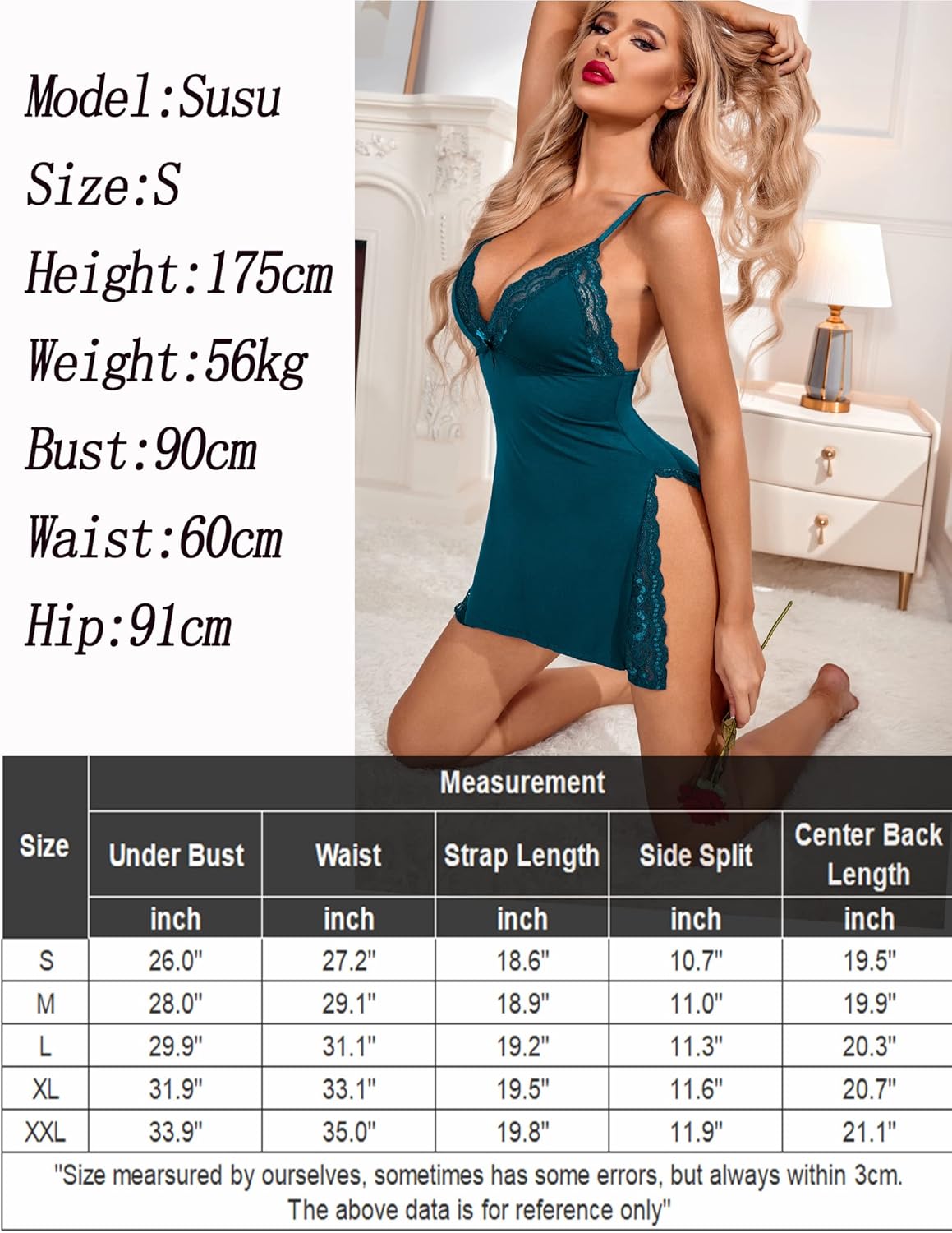 Avidlove Women'S Lingerie Sexy Nightwear Spaghetti Strap Nightgown Babydoll Chemise