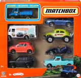 Matchbox Toy Cars or Trucks 8-Pack, Set of 8 Die-Cast 1:64 Scale Vehicles, Themed Multipack, Including 1 Exclusive (Styles May Vary)