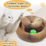 OWOWPET Kitty Kurlz Cat Toy, Reversible Infinity Style Magic Organ Cat Toy Made from Recycled Corrugated Cardboard Durable & Long Lasting