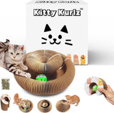 OWOWPET Kitty Kurlz Cat Toy, Reversible Infinity Style Magic Organ Cat Toy Made from Recycled Corrugated Cardboard Durable & Long Lasting