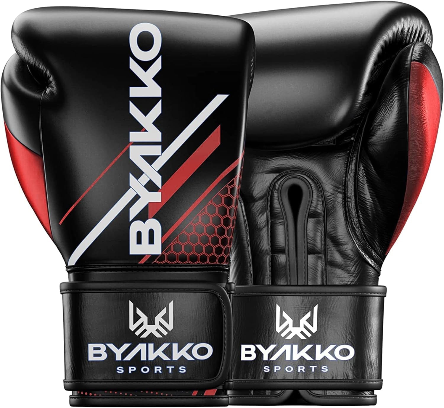 Byakko Boxing Gloves - Cowhide Leather Adult Boxing Gloves for Men & Women - Fighter Muay Thai Gloves - Kickboxing Gloves, Heavy Bag Gloves for MMA, Sparring Strong Punching Gloves - Guantes De Boxeo