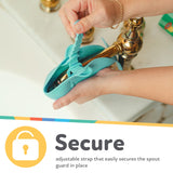 Nuby Bathtub Safety Spout Guard - Compatible with Most Standard Faucets - Bath Toys - Dolphin