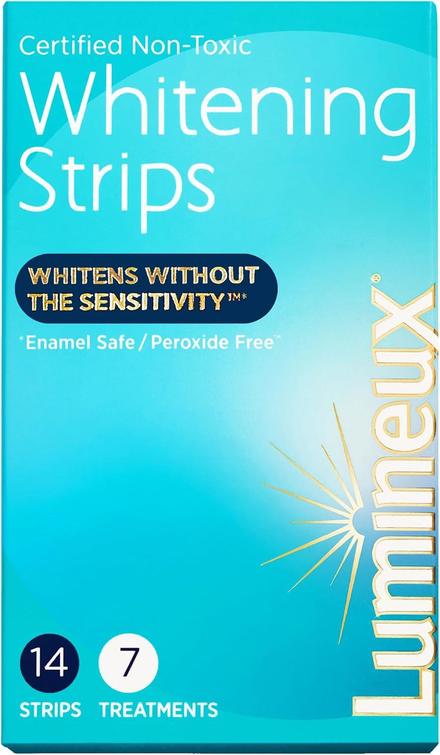 Lumineux Teeth Whitening Strips 7 Treatments - Enamel Safe - Whitening without the Sensitivity - Dentist Formulated & Certified Non-Toxic