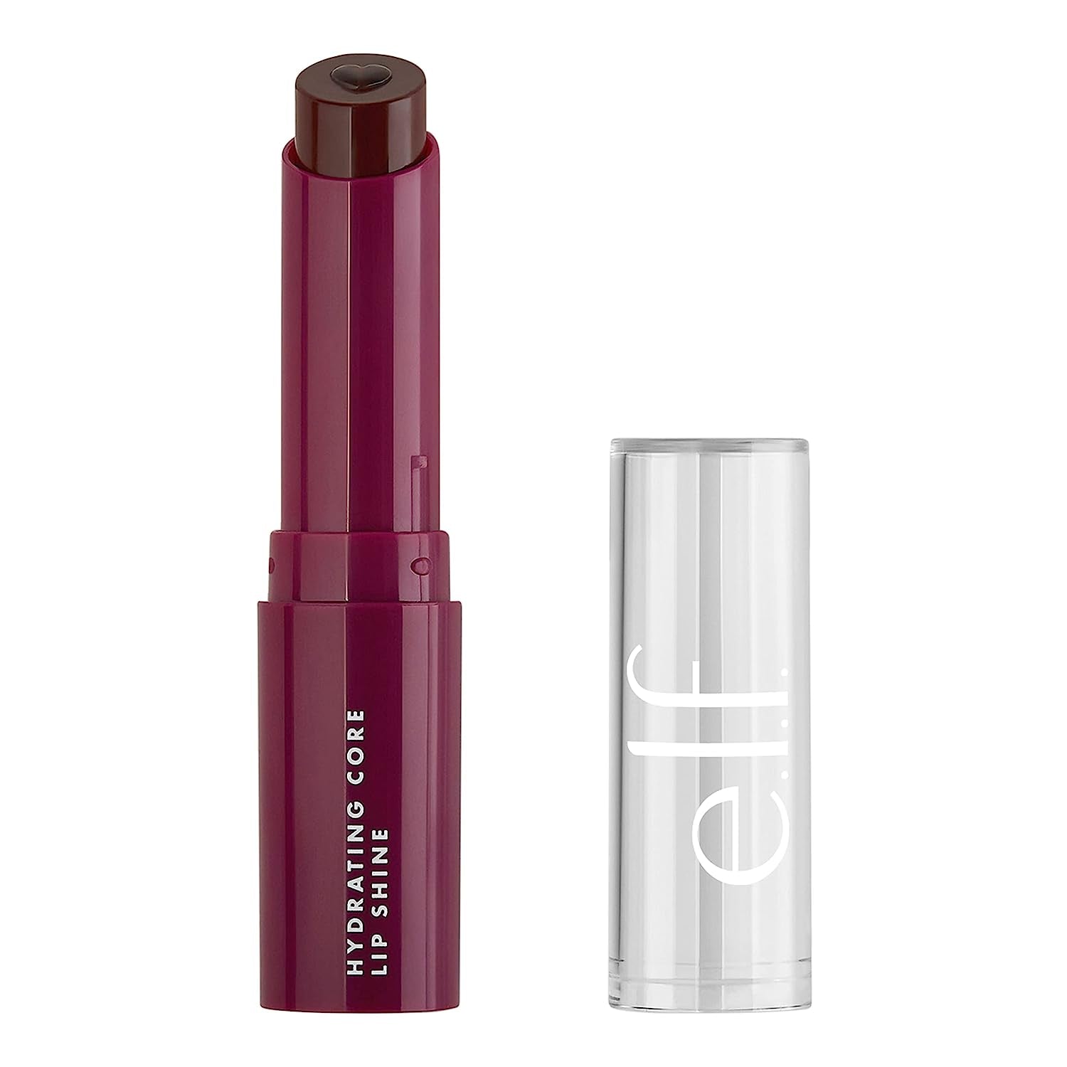 E.L.F. Hydrating Core Lip Shine, Conditioning & Nourishing Lip Balm, Sheer Color Tinted Chapstick, Ecstatic, 0.09 Oz