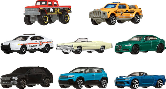 Matchbox Toy Cars or Trucks 8-Pack, Set of 8 Die-Cast 1:64 Scale Vehicles, Themed Multipack, Including 1 Exclusive (Styles May Vary)