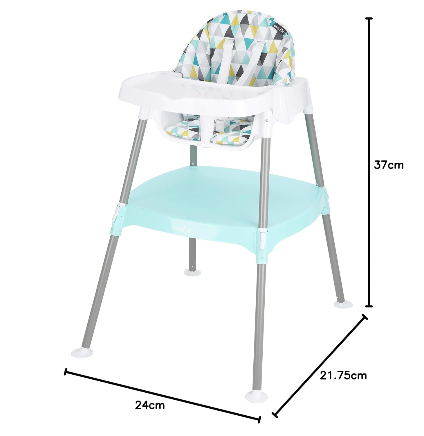 Evenflo 4-In-1 Eat & Grow Convertible High Chair, Polyester