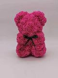 Rose Bear - 25cm Artificial Flower Bear | Perfect Valentine's, Mother's Day, and Festival Gift for Her