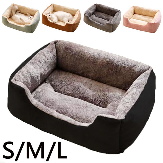 Cozy Cat and Dog Bed - Cushioned Pet Basket for Cats and Small Dogs, Ideal for Comfort and Relaxation