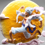 16cm One Piece Gear 5 Luffy Action Figure - Moon Fairy Nika Statue with Light - Collectible Anime Model Toy