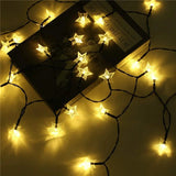 Solar Star String Lights 100LED 8 Modes Outdoors Twinkle Fairy Lights Waterproof Star Twinkle Lights for Lawn Gardens Patio