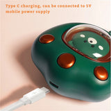 Fast USB Hand Warmer - Rechargeable Cat Paw Design with 1200mAh Battery