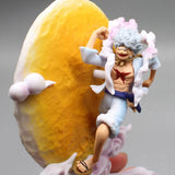 16cm One Piece Gear 5 Luffy Action Figure - Moon Fairy Nika Statue with Light - Collectible Anime Model Toy