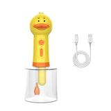 USB Rechargeable Yellow Duck Electric Foam Soap Dispenser for Pet Bathing and Cleaning