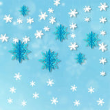 Winter Wonderland Snowflake Garland Kit - 3D Artificial Snowflakes for Frozen-Themed Parties & Christmas Decorations